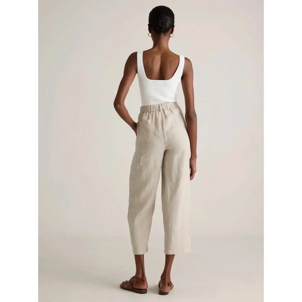 Quince Womens 100% European Linen Pants Size XS Flax Pull On